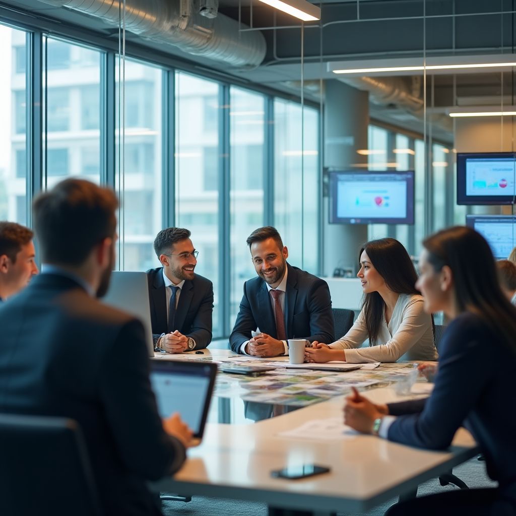 BormansZX team collaborating in modern office space